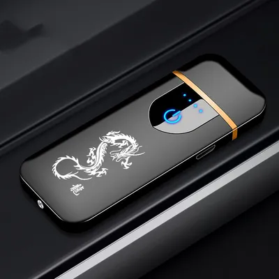 Touch fingerprint sensor charging lighter