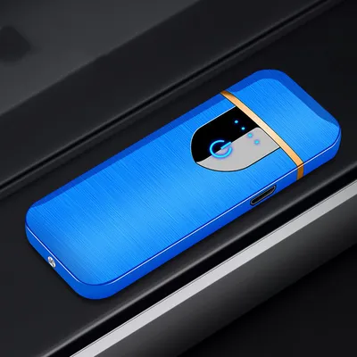 Touch fingerprint sensor charging lighter
