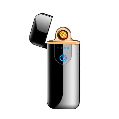 Touch fingerprint sensor charging lighter