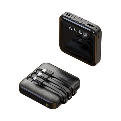 Mini creative own cable power bank