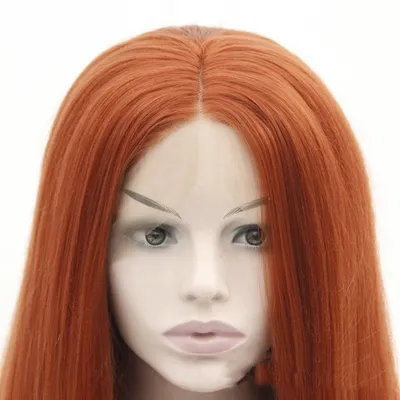 Front lace hair cover for long straight hair