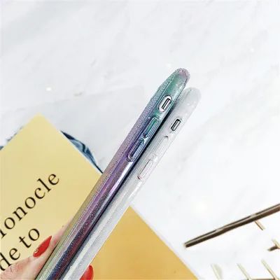 Gradient embossed raindrop phone case