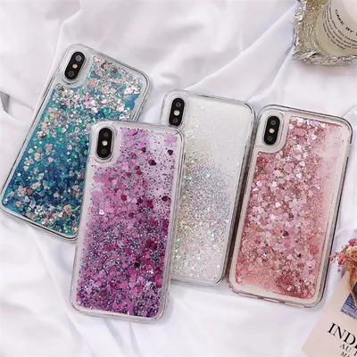 Quicksand transparent phone case