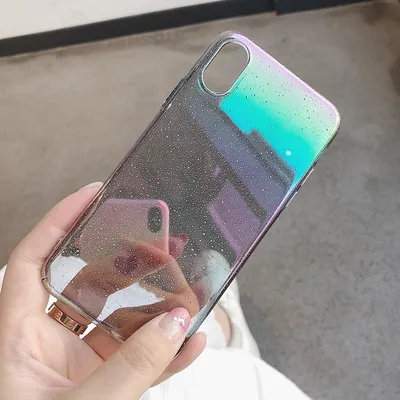 Gradient embossed raindrop phone case