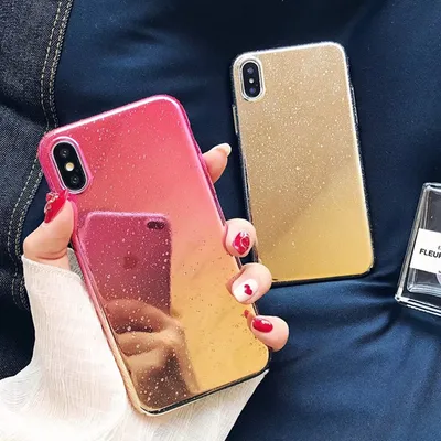 Gradient embossed raindrop phone case