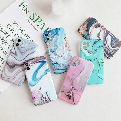 Marble pattern anti-drop phone case