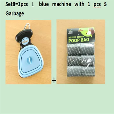 Dog Pet Travel Foldable Pooper Scooper With 1 Roll Decomposable bags Poop Scoop