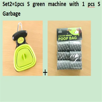 Dog Pet Travel Foldable Pooper Scooper With 1 Roll Decomposable bags Poop Scoop