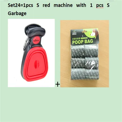 Dog Pet Travel Foldable Pooper Scooper With 1 Roll Decomposable bags Poop Scoop