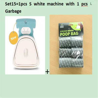 Dog Pet Travel Foldable Pooper Scooper With 1 Roll Decomposable bags Poop Scoop