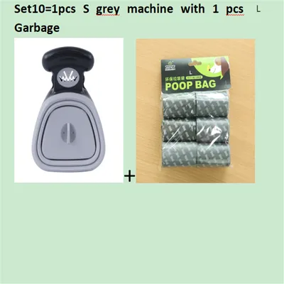 Dog Pet Travel Foldable Pooper Scooper With 1 Roll Decomposable bags Poop Scoop