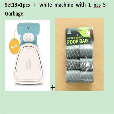 Dog Pet Travel Foldable Pooper Scooper With 1 Roll Decomposable bags Poop Scoop