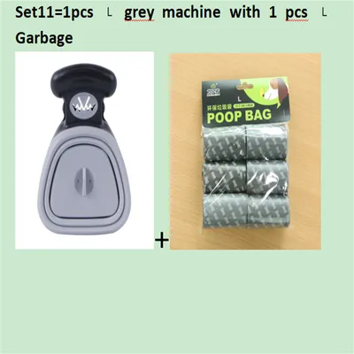 Dog Pet Travel Foldable Pooper Scooper With 1 Roll Decomposable bags Poop Scoop