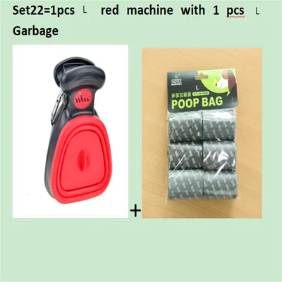 Dog Pet Travel Foldable Pooper Scooper With 1 Roll Decomposable bags Poop Scoop