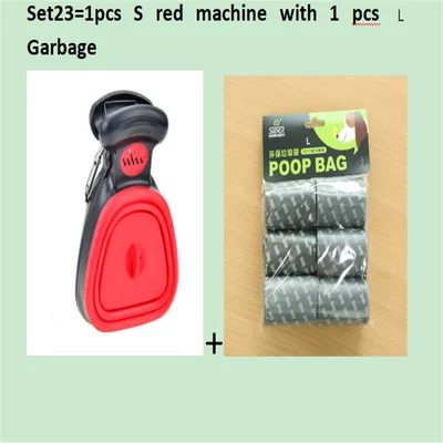 Dog Pet Travel Foldable Pooper Scooper With 1 Roll Decomposable bags Poop Scoop