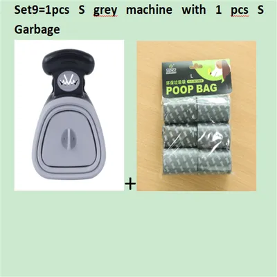 Dog Pet Travel Foldable Pooper Scooper With 1 Roll Decomposable bags Poop Scoop