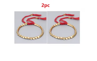 Handmade Tibetan Buddhist Bracelets On Hand Braided Copper Beads Lucky Rope Bracelet & Bangles For Women Men