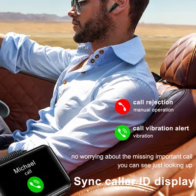 سماعة بلوتوث لاسلكية حقيقية وسوار ذكي