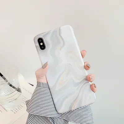 Compatible with Apple , Marble phone case