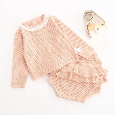 Lace baby knitwear