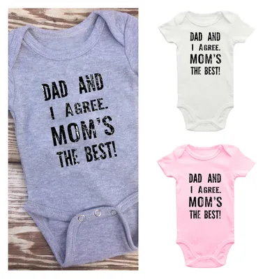 Baby Romper Solid Color Letter Short Sleeve Triangle Romper