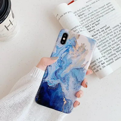 Compatible with Apple , Marble phone case