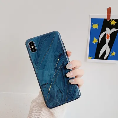 Compatible with Apple , Marble phone case