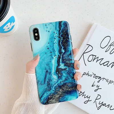 Compatible with Apple , Marble phone case