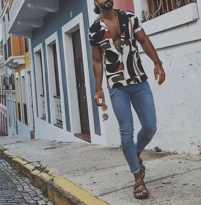 Men's printed shirt