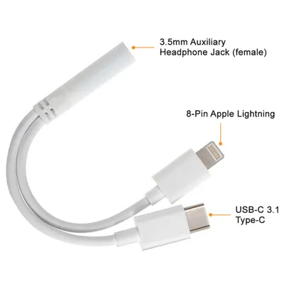 type-c one to two audio cable