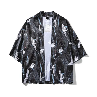 Loose three-quarter sleeve shirt jacket