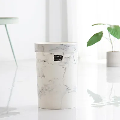 Nordic uncovered pressure ring trash can