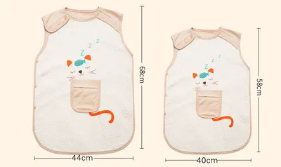 Baby vest type sleeping bag