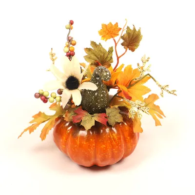 Green curved pumpkin