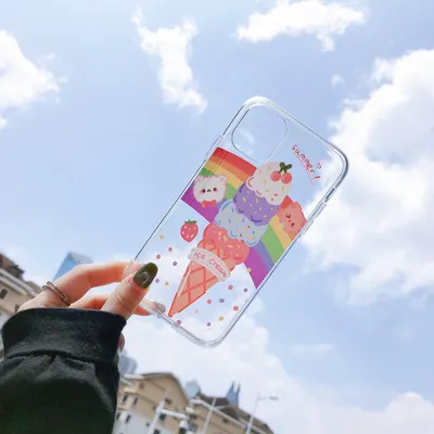 Compatible with Apple , Transparent phone case