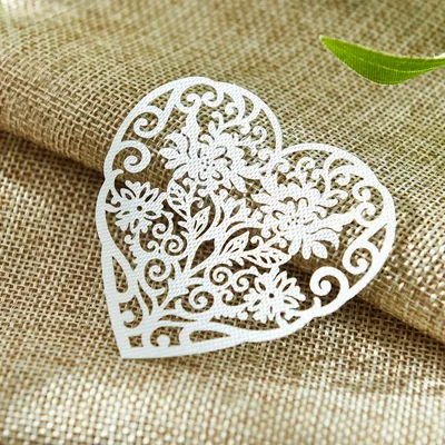 Hand made lace paper hand account material