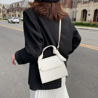 Stone pattern shoulder bag