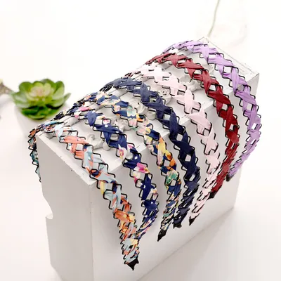 Hollow chiffon woven headband
