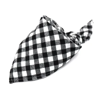 Cotton flannel baby plaid to increase triangle scarf