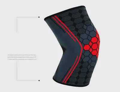 Sports knee pads color nylon jacquard knitted leggings