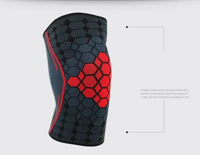 Sports knee pads color nylon jacquard knitted leggings