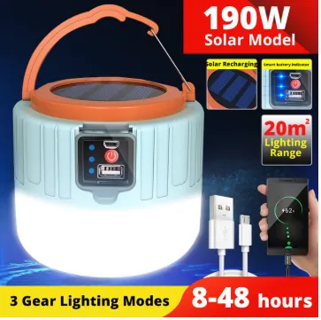 Outdoor LED solar charging remote control tent lamp