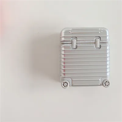 Compatible with Apple, Electroplating luggage case earphone shell