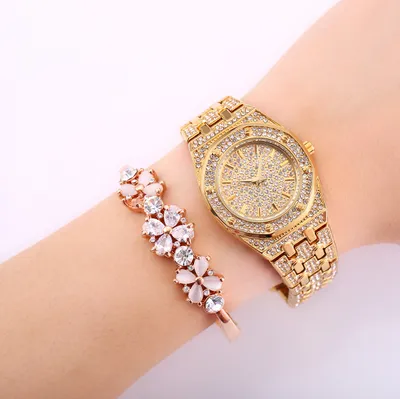 Gypsophila high-end waterproof full diamond ladies watch