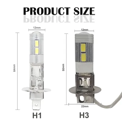 ضوء ضباب سيارة H3 H1 LED