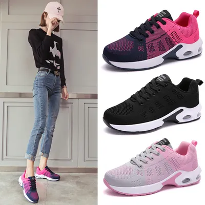 Air cushion woven shoes