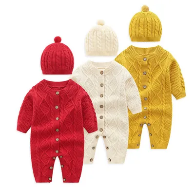 New autumn and winter baby onesies
