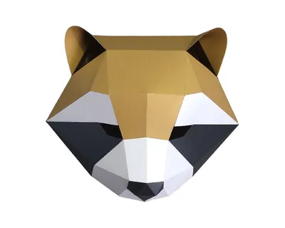 Animal paper model full face mask