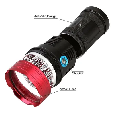 10 lamp beads strong light flashlight