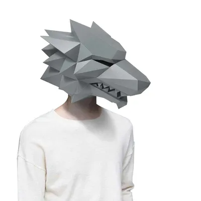 Animal paper model full face mask